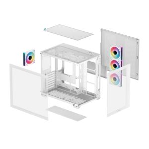 DeepCool Case ATX - CG530 4F White - 4 ARGB Fans