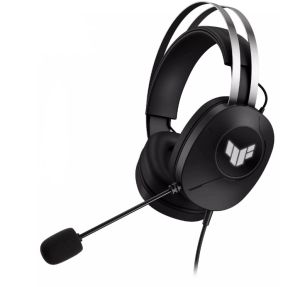 Слушалки AsusTUF Gaming H1 Gen II Headset (Lightweight 297-g, wired USB-A connection, 40 mm Drivers, Virtual 7.1 Surround Sound, Team-Speak Certified Mic, Durable Ear Cushions, For PC, PS5),Black