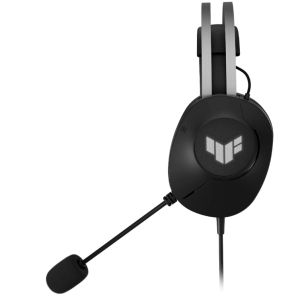 Слушалки AsusTUF Gaming H1 Gen II Headset (Lightweight 297-g, wired USB-A connection, 40 mm Drivers, Virtual 7.1 Surround Sound, Team-Speak Certified Mic, Durable Ear Cushions, For PC, PS5),Black