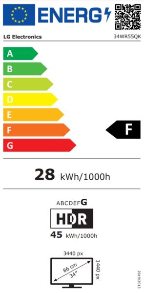 Монитор LG 34WR55QK-B 34