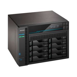 Мрежов сторидж Asustor Lockerstore 8 AS6508T, 8-Bay NAS, Intel ATOM C3538 Quad-Core (Denverton 2.1GHz), 8GB DDR4 (Max 32 GB) , 10 GbE x 2, 2.5 GbE x 2, USB 3.2 Gen-1 x 2, 8 x 2.5” / 3.5” SATA or SSD, 2x M.2PCIe (NvMe) or SATA SSD, with lock. tray, AES-NI 