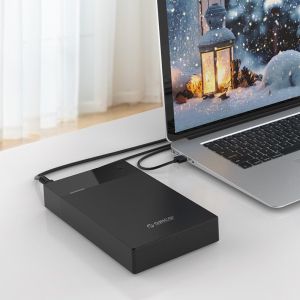 Orico кутия за диск Storage - Case - 3.5 inch, USB3.0, Built-in Power adapter, UASP, black - 3599U3