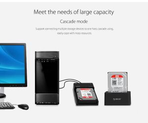 Orico докинг станция Storage - HDD/SSD Dock - 2.5 and 3.5 inch USB3.0 - 6518US3-V2