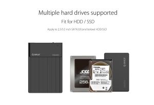 Orico докинг станция Storage - HDD/SSD Dock - 2.5 and 3.5 inch USB3.0 - 6518US3-V2