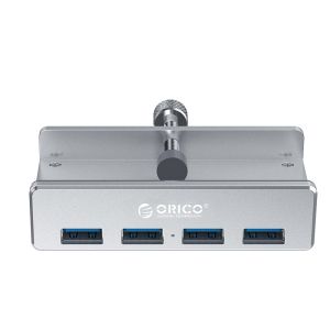 Orico хъб USB 3.0 HUB Clip Type 4 port -  Aluminum - MH4PU-SV