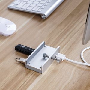 Orico хъб USB 3.0 HUB Clip Type 4 port -  Aluminum - MH4PU-SV