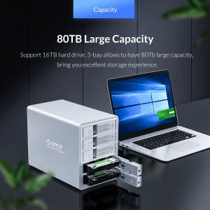 Orico докинг станция Storage - HDD Dock - 4 BAY with RAID, Aluminium - 9548RU3