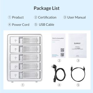 Orico докинг станция Storage - HDD Dock - 4 BAY with RAID, Aluminium - 9548RU3