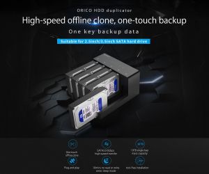 Orico докинг станция Storage - HDD/SSD Dock/Duplicator - 5x 2.5 and 3.5 inch USB3.0 - 6558US3