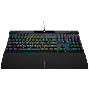 Corsair K70 RGB PRO Optical-Mechanical Gaming Keyboard, Backlit RGB LED, CORSAIR OPX, Black, Black PBT Keycaps, EAN:0840006660163