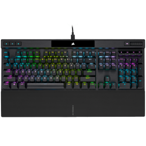 Corsair K70 RGB PRO Optical-Mechanical Gaming Keyboard, Backlit RGB LED, CORSAIR OPX, Black, Black PBT Keycaps, EAN:0840006660163