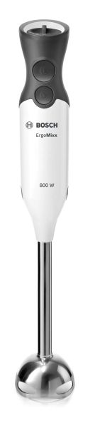 Пасатор Bosch MS6CA4150, Blender, ErgoMixx, 800 W, Included transparent jug, chopper and stirrer, White, anthracite