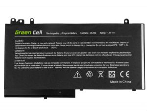 Батерия за лаптоп GREEN CELL, Dell Latitude 12 5250 E5250 14 E5450 15 E5550 11 3150 3160 RYXXH  11,1V 2900mAh