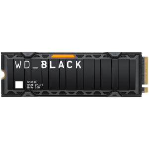 SSD WD Black SN850X HeatSink 1TB M.2 2280 PCIe Gen4 x4 NVMe, Read/Write: 7300/6300 MBps, IOPS 800K/1100K, TBW: 600