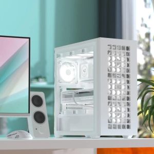 AeroCool кутия Case ATX - D502A White, Addressable RGB