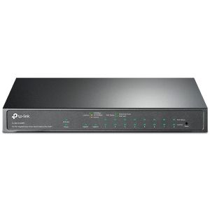 TP-Link TL-SG1210MPE 10-Port Gigabit Easy Smart Switch with 8-Port PoE+, 8× Gigabit PoE+ Ports, 2x Gigabit Non-PoE Ports, 1× Combo Gigabit SFP Slot, 123 W PoE Power,Desktop Steel Case,MTU/Port/Tag-based VLAN,QoS,IGMP Snooping,Web/Utility Management