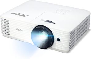 Мултимедиен проектор Acer Projector H5386BDi, DLP, WXGA (1280 x 720), 5000 ANSI Lumens, 20000:1, 3D, Wireless dongle included, HDMI, VGA, RS-232, Audio in, RCA, Wifi, Speaker 3W, Bag, 2.75kg, White + Acer T82-W01MW 82.5" (16:10) Tripod Screen White