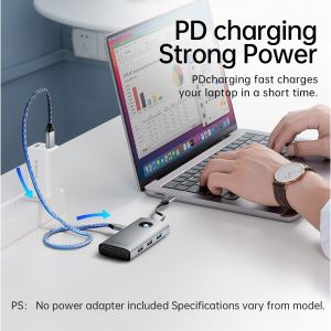 Orico Docking Station Type-C Power Distribution 60w - PW11-5P-GY-EP - HDMI, USB3.0 x1, USB2.0 x1