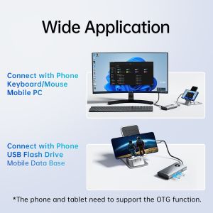 Orico Docking Station Type-C Power Distribution 60w - PW11-5P-GY-EP - HDMI, USB3.0 x1, USB2.0 x1