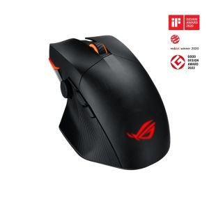 Мишка Asus ROG Chakram X Origin Gaming Mouse, Tri-mode connectivity (2.4GHz RF, Bluetooth, Wired), 36000 DPI sensor, 11 programmable buttons, Detachable joystick, Paracord cable, Black