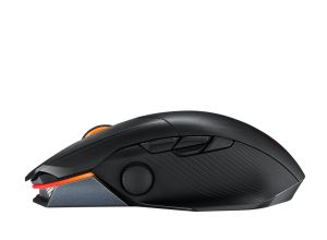 Мишка Asus ROG Chakram X Origin Gaming Mouse, Tri-mode connectivity (2.4GHz RF, Bluetooth, Wired), 36000 DPI sensor, 11 programmable buttons, Detachable joystick, Paracord cable, Black