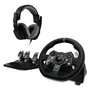 Racing Wheel Logitech Driving Force G920 Xbox One/PC Combo with Gaming Headset Astro A10