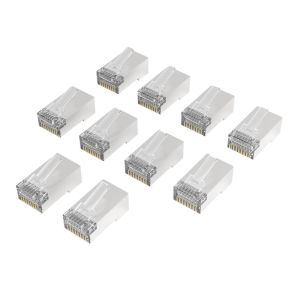 HAMA Накрайник RJ45, CAT 6a, 10 Gbit/s, екраниран, 10 бр.