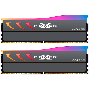 Silicon Power D5XN 64GB (32GBx2), DDR5-6000,C38,RGB-UDIMM,(2Gx8 DR),w/HS-G