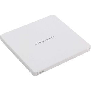 Optical drive Hitachi-LG GP60NW60 Ultra Slim External DVD-RW, Super Multi, Silent Play, Win & MAC OS Compatible, M-DISC Support, White