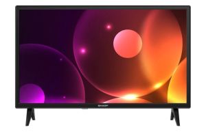 Sharp 24FA2E TV, 24" LED HD 1366x768, 100,000:1, DVB-T/T2/C/S/S2, Active Motion 100, Speaker 2x3W, Dolby Digital, CI+, 3xHDMI, 2xUSB, Bluetooth, LAN, Video/Audio input (3 x RCA), 2 pole Stand