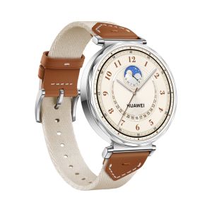 Часовник Huawei Watch GT5 Jana-B19W, 1.32", Amoled 466x466 PPI 352, , BT5.2 BLE/BR/EDR, 5ATM, 524mAh, Screenshot sharing, support message input, message notifications, Battery life up to 7 days, Compatible with iOS and Android devices, Brown Woven