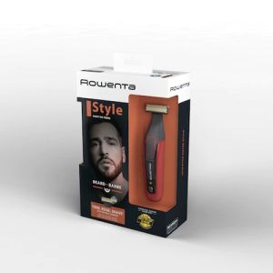 Trimmer Rowenta TN6040F4 Hybrid Forever Sharp Orange Style, beard, cordless, waterproof 3-in-1, self-sharpening blades, 100% stainless steel, minimum cutting length 0.4mm, precision setting 1mm, beard blade size 32mm, 120min autonomy, charging time 1h30mi