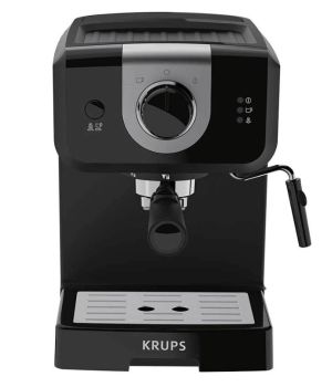 Coffee machine Krups XP320830, ESP STEAM&PUMP MECA OPIO BLK, 1050W, 15 bar