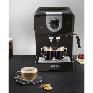 Coffee machine Krups XP320830, ESP STEAM&PUMP MECA OPIO BLK, 1050W, 15 bar