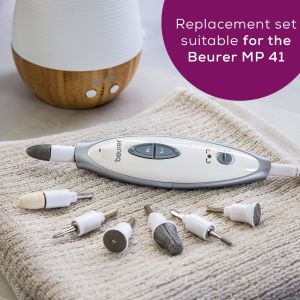 Комплект за маникюр/педикюр Beurer MP 41 Manicure/pedicure set, 7 attachments, 2 speed levels, LED light, storage case