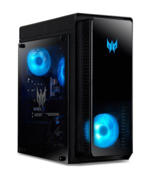 Настолен компютър Acer Predator PO3-655, Intel Core i7-14700F(up to 5.40GHz, 33MB), 32GB DDR5 5600MHz (2*16GB), 1024GB SSD, NVIDIA GeForce RTX 4070 SUPER 12GB GDDR6, 1*USB  3.2 Gen 2 Type-A, 4*USB 2.0, 1*USB 3,2 Gen2x2 Type-C, Audio jacks, WLAN 6E, AX & B