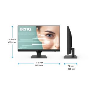 Monitor BenQ GW2490, 23.8" IPS, GtG 5ms, 1920x1080 FHD, 100Hz, 99% sRGB, Eye Care Reminder, Flicker-free, LBL+, B.I. Gen 2, 1300:1, 20M:1 DCR, 8 bit, 250cd/m2, 2xHDMI, DP, Sp.2x2W, Headphone jack, Line In, Tilt, Vesa, ES