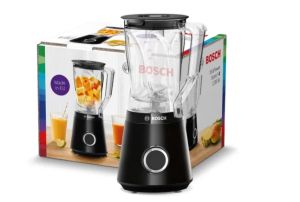 Blender Bosch MMB6141B Series 4, VitaPower Blender, 1200 W, Tritan blender jug 1.5 l, Two speed settings and pulse function, ProEdge stainless steel blades made in Solingen, Black
