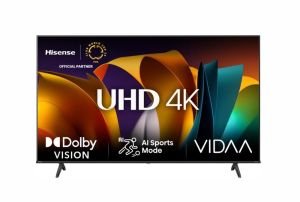 TV Hisense 43" A6N, 4K Ultra HD 3840x2160, DLED, DFA, Precision Color, HDR 10+, HLG, Dolby Vision, DTS Virtual X, Smart TV, WiFi, BT, AnyView Cast, Gaming Mode, 1xHDMI2 eArc, 2xHDMI, 2xUSB , LAN, CI+, DVB-T2/C/S2, Black