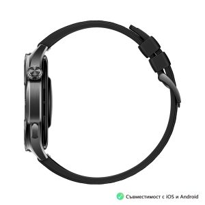 Huawei Watch GT5 Vili-B19F, 1.43", Amoled 466x466 PPI 326, BT5.2 BLE/BR/EDR, 5ATM, 524mAh, Screenshot sharing, support message input, message notifications, Battery life up to 14 days, Compatible with iOS and Android devices, Black Fluoroelastome