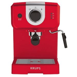 Coffee machine Krups XP320530, ESP STEAM&PUMP MECA OPIO RED, 1050W, 15 bar