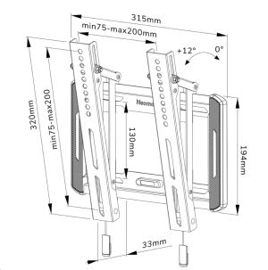 Stand Neomounts by NewStar Screen Wall Mount (tilt, VESA 200x200)