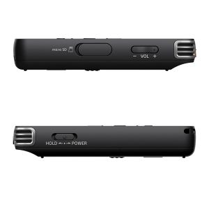Voice recorder Sony ICD-PX470, 4GB, stereo, Memory card slot micro SD, Direct USB, black