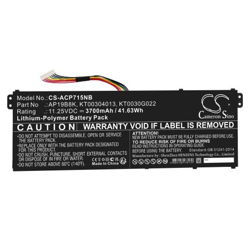 Батерия  за лаптоп ACER  Aspire 3 A314-22-A1YY, Aspire 5 A514-53-58BG AP18C4K LiPo 11,25V 3700 mAh CAMERON SINO