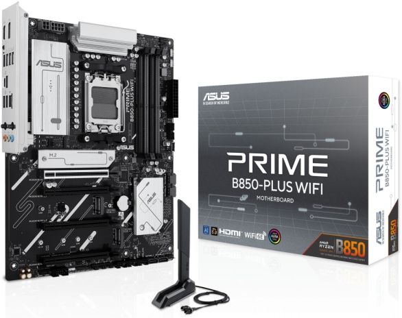 Дънна платка Asus Prime B850 Plus Wi-Fi +Asus Dual RX 9060XT 16GB GDDR6