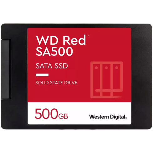 WD Red SSD SA500 NAS 500GB 2.5inch SATA III 6 Gb/s internal single-packed