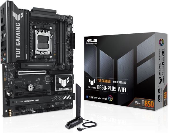 Дънна платка Asus TUF Gaming B850 Plus Wi-Fi +Asus TUF Gaming RX 9070XT 16GB GDDR6 OC