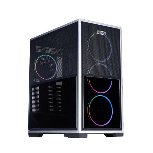 1stPlayer Case EATX - IF8 Black - 4 x 140 mm A-RGB fans included, USB-C