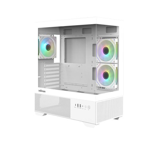 Zalman Case ATX - Chronix WHITE V2 - 3 x 120 mm A-RGB, USB-C, Tempered Glass