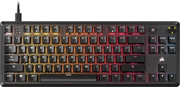 Геймърскa механична клавиатура Corsair K70 RGB MK.2 Core TKL, Corsair MLX Red суич